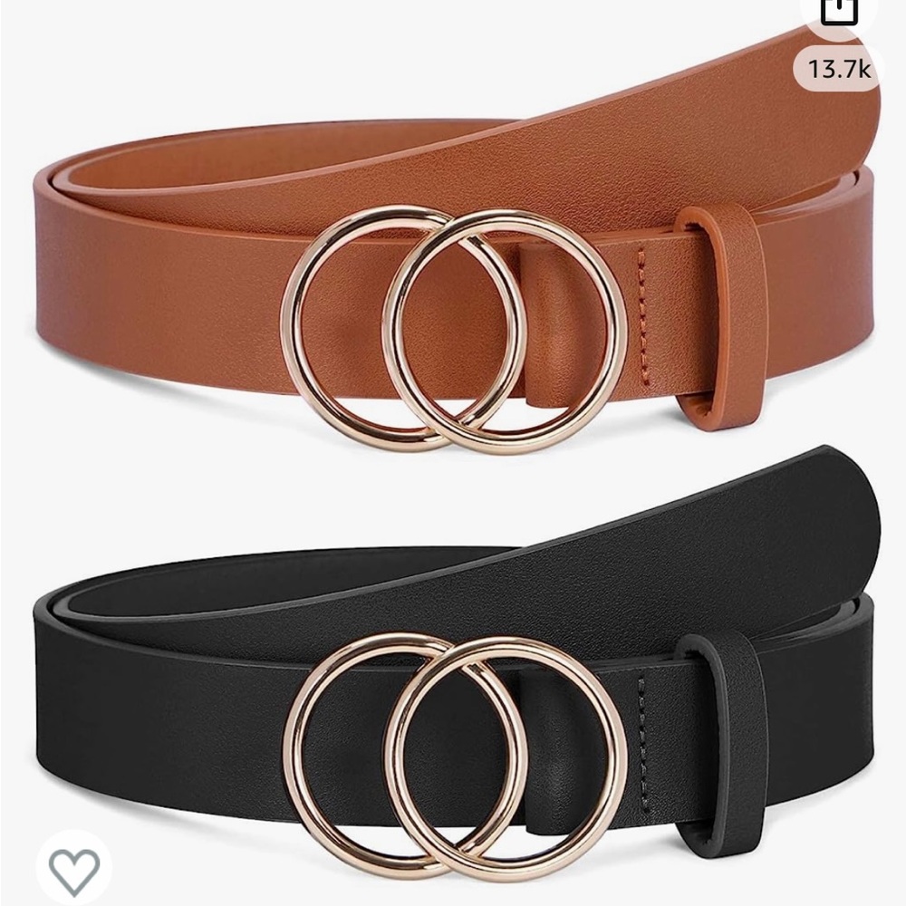Waist 30-34” faux leather belt